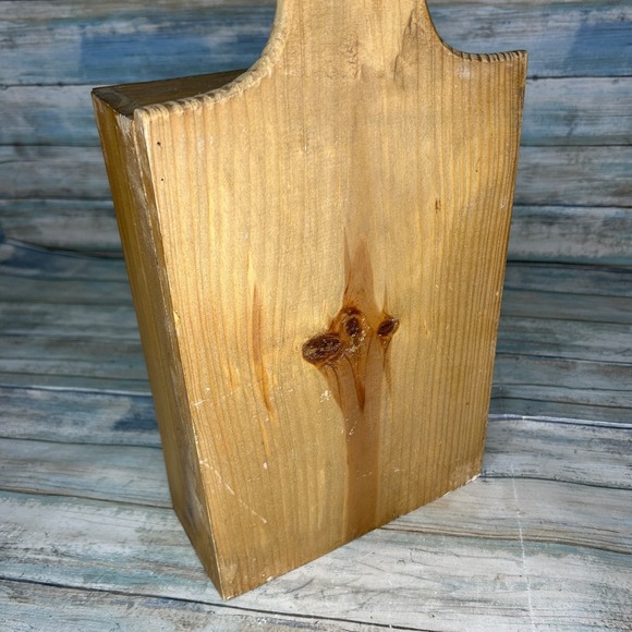 Wooden Heart Apple Box Plastic Bags Wall Decor 1997 ABC Distributing Inc Country - Picture 6 of 11